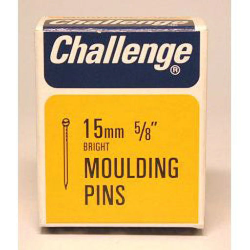 Challenge Moulding Pins (Veneer Pins) - Bright Steel (Box Pack) 15mm