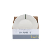 Basiks White Porcelain Side Plate 7.5"
