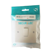Securlec 1 Gang 1 Way Light Switch Square Edge