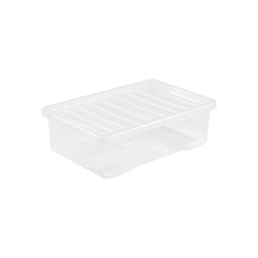Wham Crystal Clip Lid Underbed Box 32L Clear