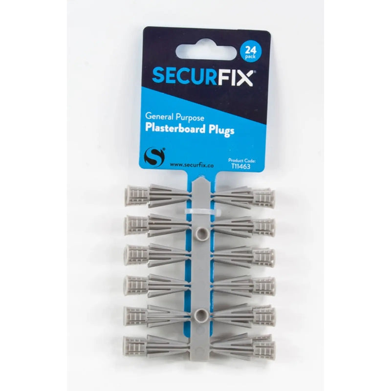 Securfix General Purpose Plasterboard Plugs 24 Pack