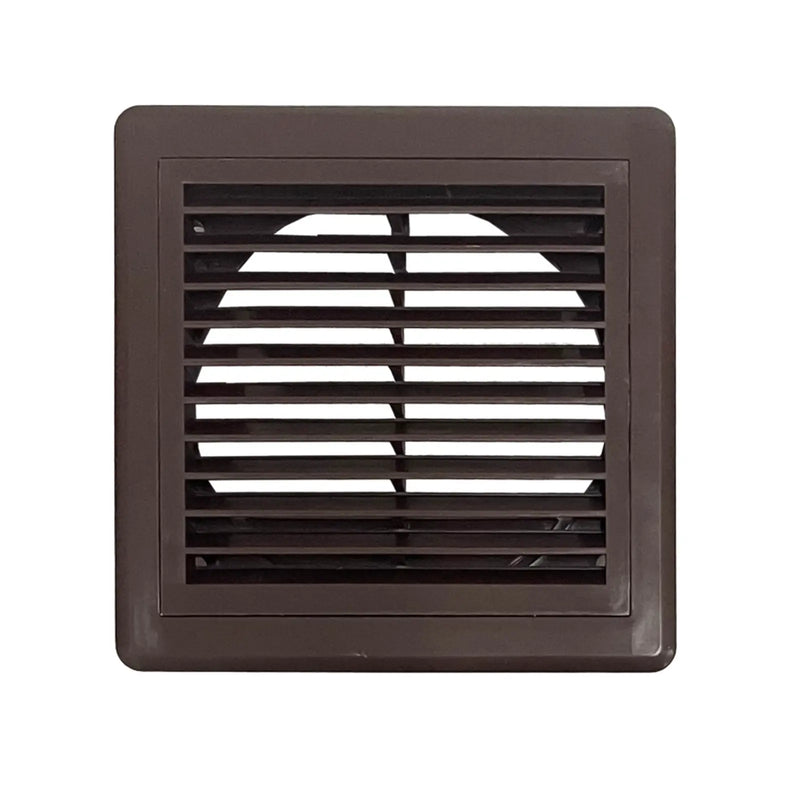 Securlec Inlet/Outlet Multi Fit Fixed Grill Brown 100mm 4"