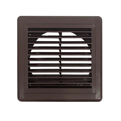 Securlec Inlet/Outlet Multi Fit Fixed Grill Brown 100mm 4"