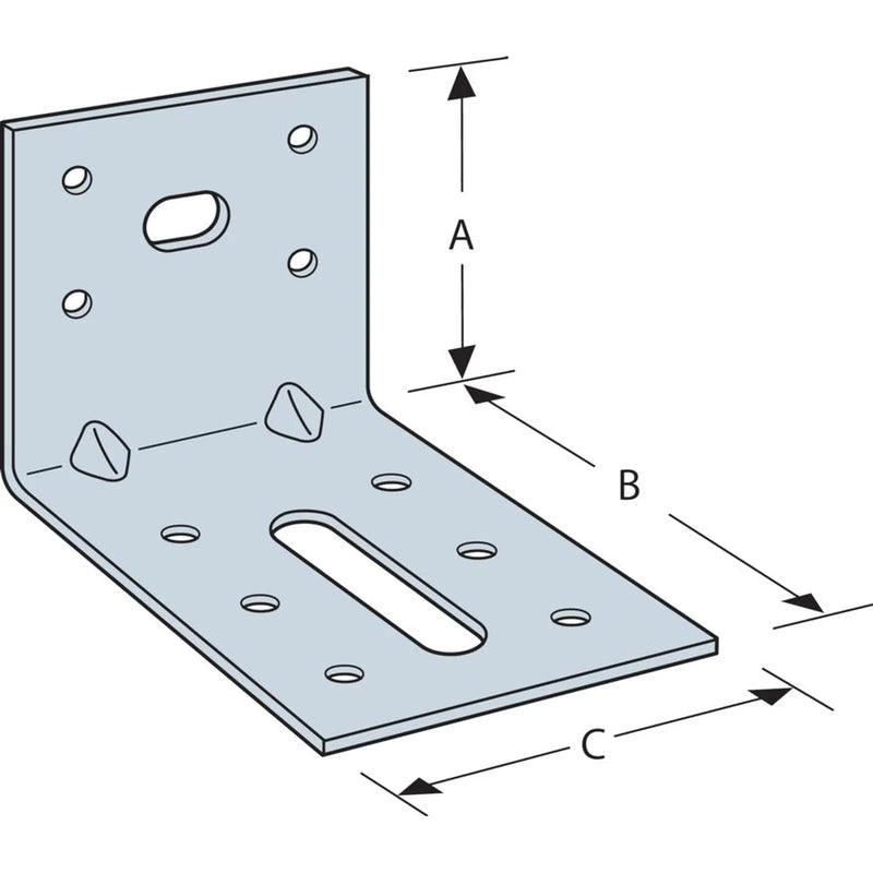 Simpson Strong Tie Light Reinforced Angle Bracket 70 x 50 x 60