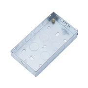 Securlec Metal Back Box 2 Gang 35mm
