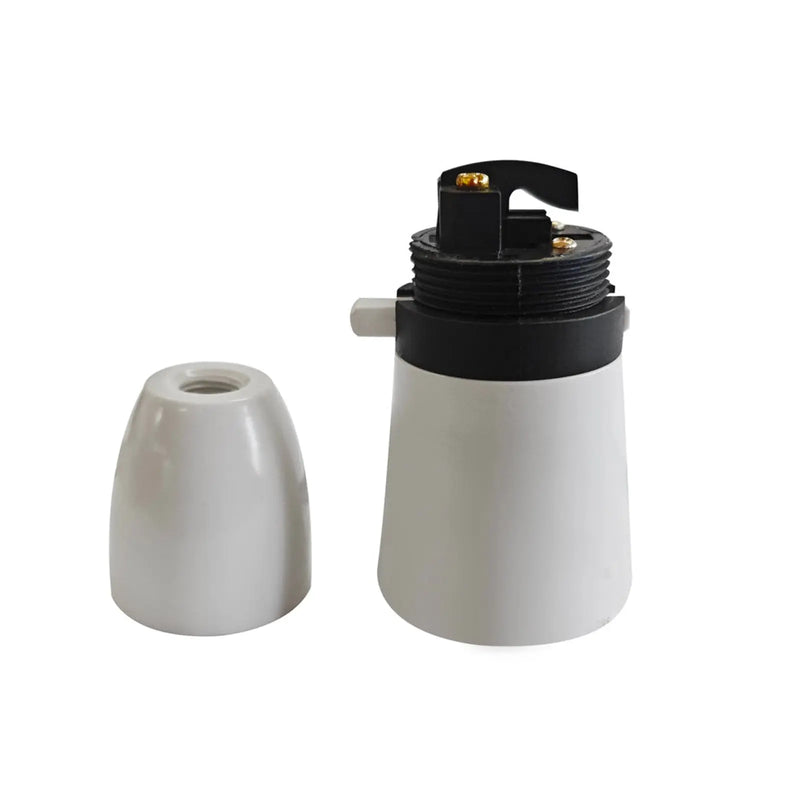 Securlec Switched T2 Lampholder White 3/8"