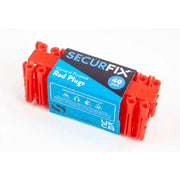 Securfix General Purpose Plugs Red 40 Pack