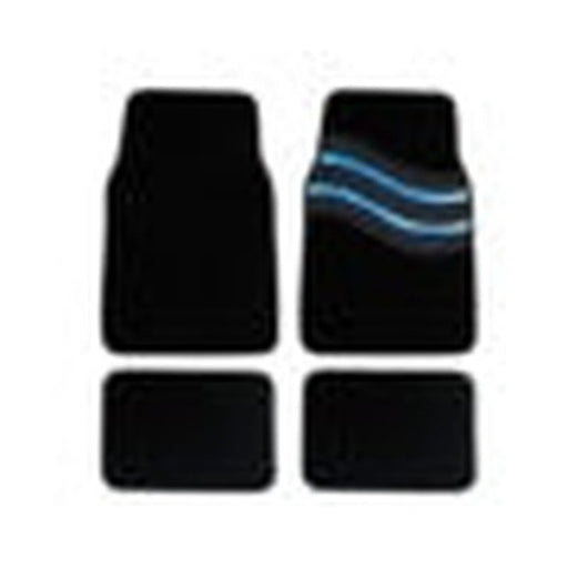 Streetwize Wave Carpet Car Mat Set Blue
