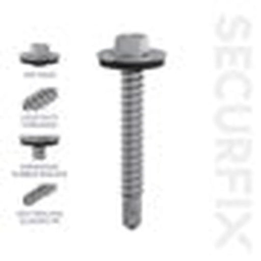 Securfix Self Drilling Roofing Screws Size: 12 x 2 3/4" (5.5 x 70mm) | Pack of 50 Screws