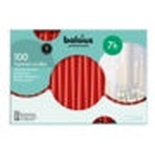 Bolsius Tapered Candles Box 100 Red