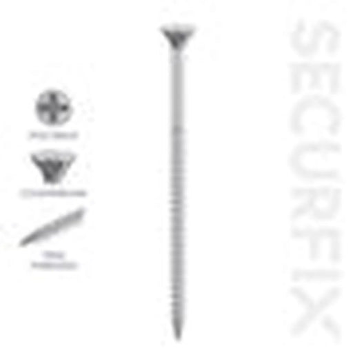 Securfix Twin Thread Screws 10 x 2 ½"-5.0 x 65mm | Pack of 100