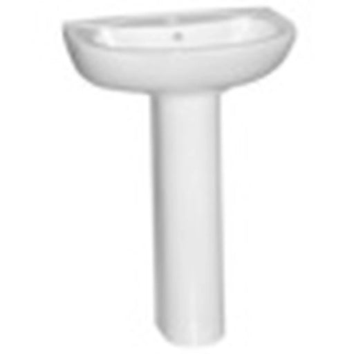 SupaPlumb Basin & Pedestal In A Box 1 Tap Hole