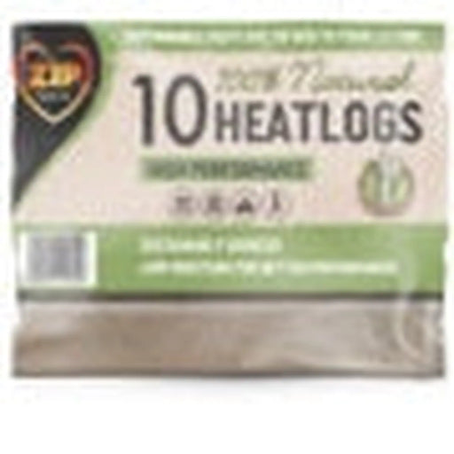 Zip Natural Heatlog 10 Pack