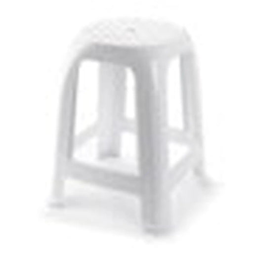 Plasticforte White Stool 38 x 33cm