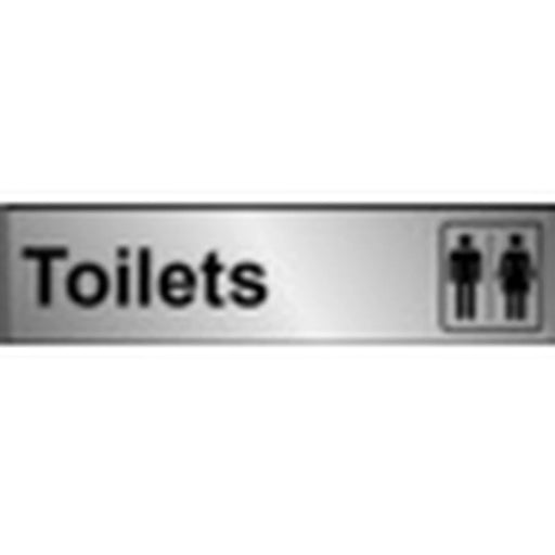 Securit Metal Effect Toilet 200mmx50mm
