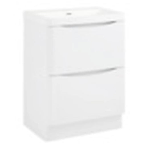 SP Ocata Gloss White 2 Drawer Basin Unit 600mm
