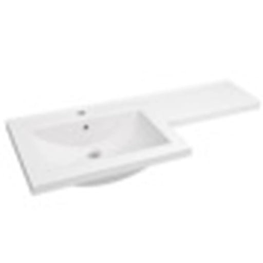 Kartell Matrix L Shaped Basin LH White 1100mm
