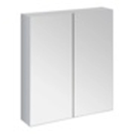 SP Avalon Wall Hung 2 Door Grey Mirror Cabinet 600mm