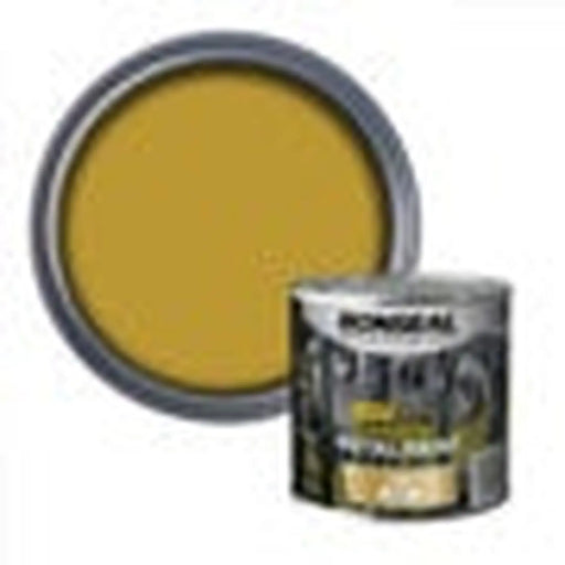 Ronseal Direct To Metal Paint 250ml Gold Gloss