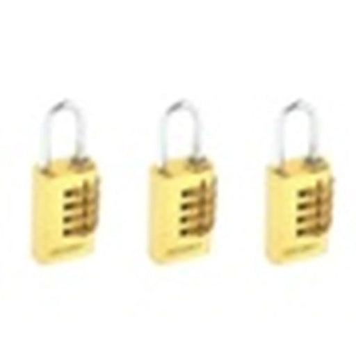 Securit Reset Brass Code Lock 20mm - Pack of 5