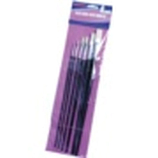 SupaDec Black Handle Artist Brush Set 6 Piece