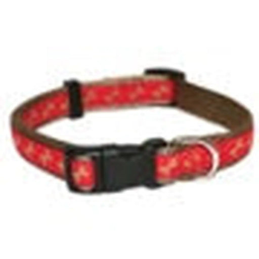 ROSEWOOD Red/Beige Bone Collar Ex Small Dog 10"