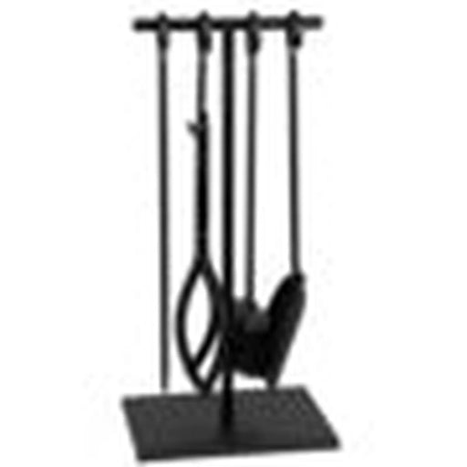 Hearth & Home Black Companion Set Rectangular Base 5 Piece 18"