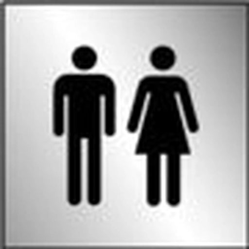 Securit Metal Toilet Symbol 100mmx100mm