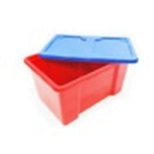 TML Red Box With Dark Blue Lid 50L