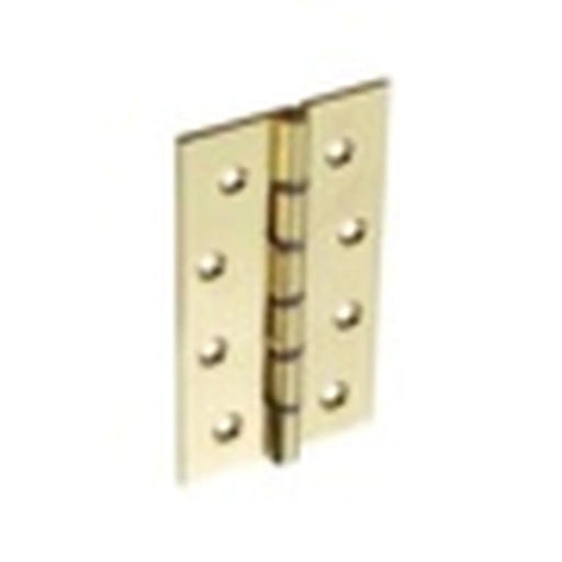 Securit Polished D.S.W. Brass Hinges (Pair) 100mm