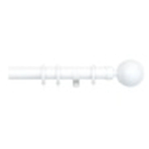 Jones Interiors Cosmos 28mm Metal Curtain Pole Kit White 120cm