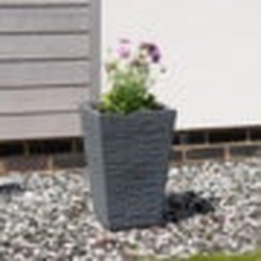 Strata Ash Tall Slate Planter