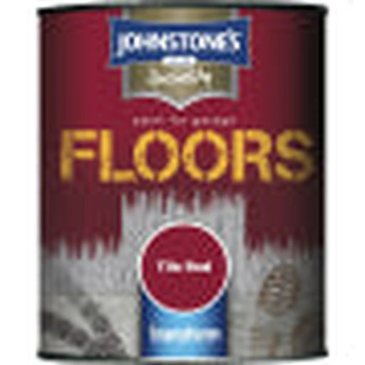 Johnstone's Garage Floor Paint Semi Gloss 750ml Tile Red