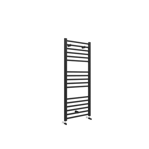 Pure Baths Lagoon Straight 1200 x 400mm Towel Warmer - Matt Black