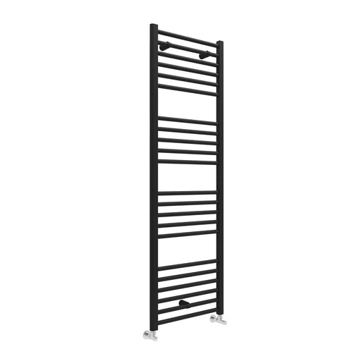 Pure Baths Lagoon Straight 1600 x 600mm Towel Warmer - Matt Black
