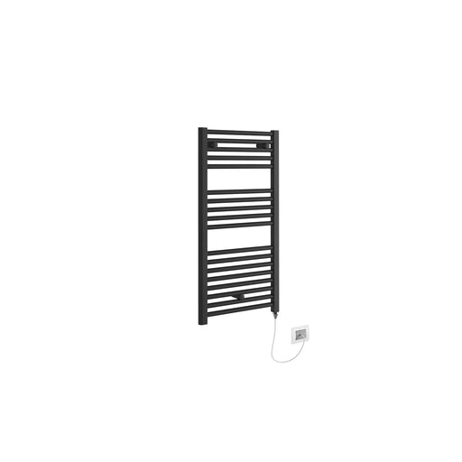Pure Baths Lagoon Electric 920 x 480mm Towel Warmer - Matt Black