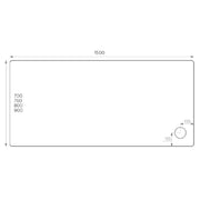 Pure Baths ALPHA 1500MM X 800MM SHOWER TRAY