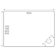 Pure Baths ALPHA 1000MM X 700MM ANTI-SLIP             SHOWER TRAY