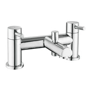 Pure Baths PHI CHROME BATH SHOWER MIXER 2TH INCL.     SLIDE RAIL & HEAD / WAND. NO BATH WA