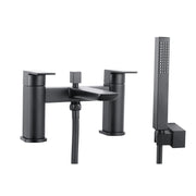 Pure Baths CHI BLACK E'PLATED BATH SHWR MXR 2TH INCL. SLIDE RAIL & HEAD / WAND. NO BATH WA