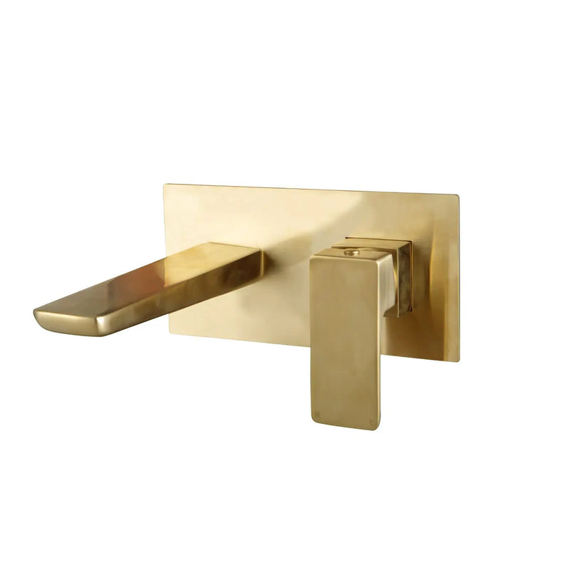 Pure Baths CHI BRUSHED BRASS PVD WALL MOUNTED BATH    FILLER DOES NOT INCLUDE BATH WASTE