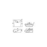 Pure Baths Eclipse Square 380mm x 380mm 6/4L Dual Flush Cistern & Mechanism - White