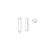 Pure Baths Eclipse 700mm x 170mm x 170mm  Square Pedestal