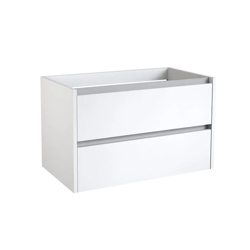 Pure Baths Thalia 790mm x 500mm x 455mm 2 Drawer Wall Mounted Vanity Unit - Matt White