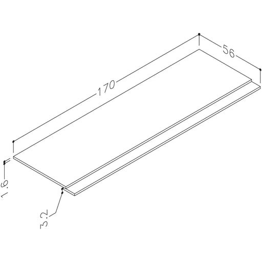 Pure Baths Thalia 1700mm 2 Piece Bath Panel - Matt White