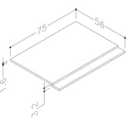 Pure Baths Thalia 750mm 2 Piece Bath Panel - Matt White