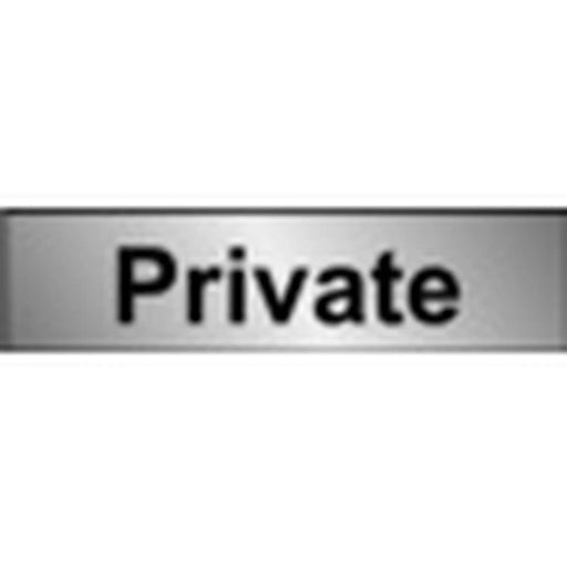 Securit Metal Effect Private 200mmx50mm