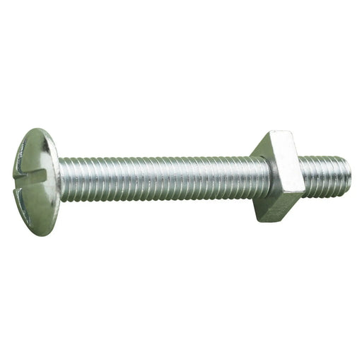 MetalMate Roof Bolt BZP M6x16 c/w Square Nut Bx 200