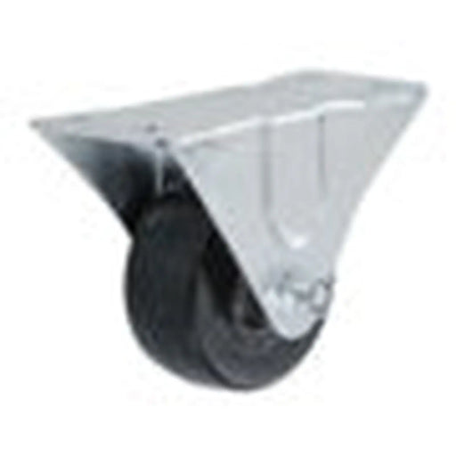 Smiths Ironmongery Rigid Castor Rubber Wheel 75mm