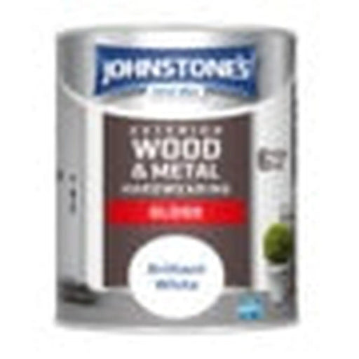 Johnstone's Exterior Hardwearing Gloss - Brilliant White 750ml